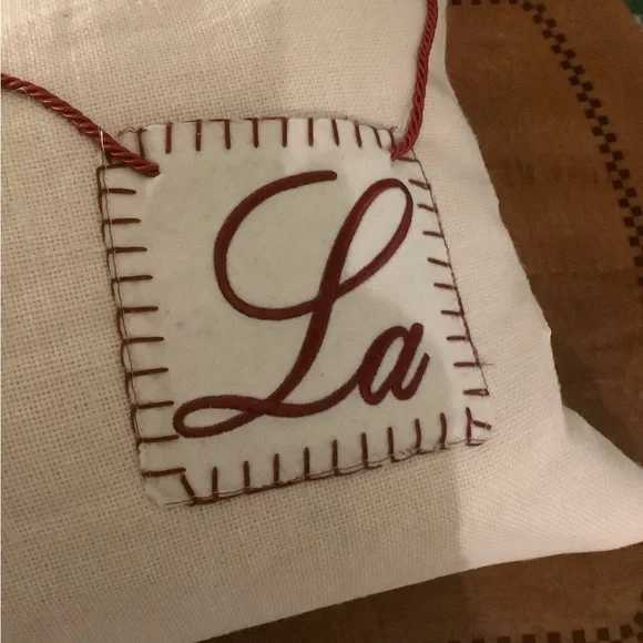 Pottery Barn Fa La La Holiday Pillow - Picture 7 of 7